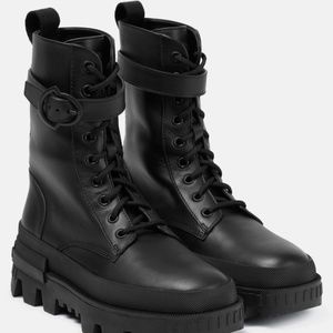NWOT MONCLER Carinne Leather Ankle Boots